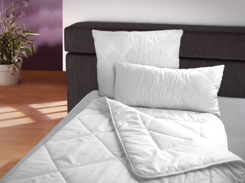 klassisches Kopfkissen – Aloe Vera – für erholsamen Schlaf – geprüft nach Öko-Tex Standard 100 – in 2 verschiedenen Größen, 40 cm x 80 cm - 4