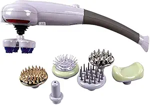 Techhark Pain relief 7 in 1 Magic Massager for Full Body Head Neck Shoulder Back Leg Foot Joint Pain Relief & Fat Reduction Joint with 7 attachment (Magic Massager)