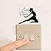 Produktbild Wc-asdcc Just Dance Vinyl Switch Aufkleber Künstlerische Tanzen Removable Home Decoration Wandaufkleber A2049