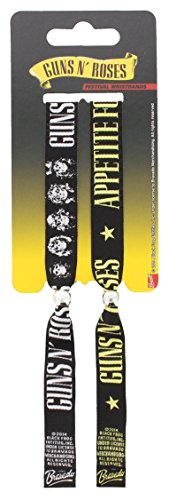 Preisvergleich Produktbild Guns N' Roses Festival Armband x2 schwarz. Offiziell lizenziert