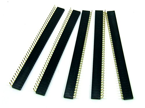 Piezas 5 x Conector hembra / HEADER 40 pines /pin Angulado / 90°/ Right Angle - de Just-Honest #A416