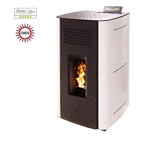 Poêle à granules HYDRO ELIO ETANCHE 13KW - Blanc