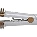 Riwa 808S Hot Air Brush 15 Seconds Instant Heated 1 Inch Hair Straightening / Curling Iron 2 In 1 Golden + White