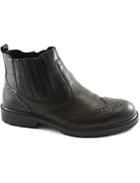 IGI&Co 86771 t.Moro Zapatos Marrones Hombre Botas de Cuero con Cremallera Beatles Inglés Gore-Tex