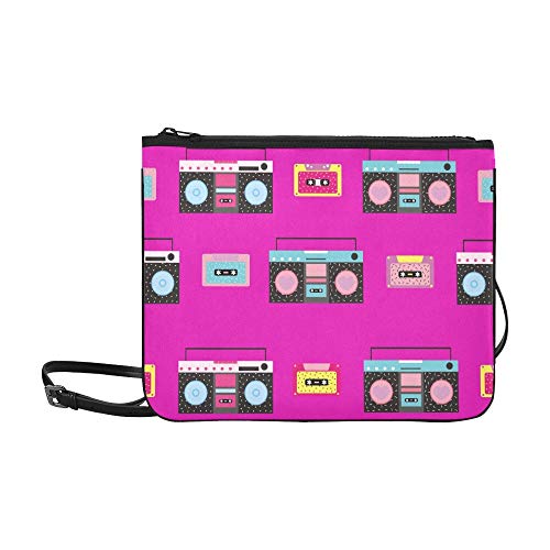 Preisvergleich Produktbild AGIRL Kassette Boombox Kundenspezifische, hochwertige Nylon-dünne Clutch-Tasche Umhängetasche mit Umhängetasche
