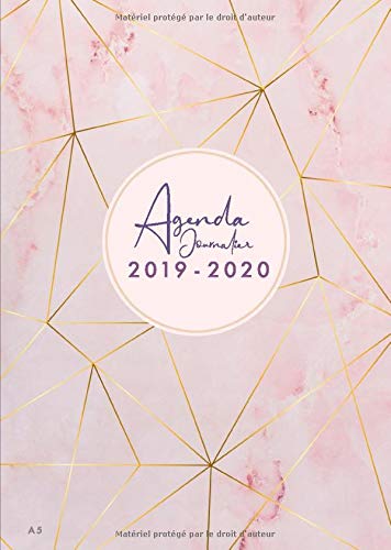 Télécharger Agenda Journalier 2019 2020 A5: Juillet 2019 à Décembre 2020, Semainier simple & graphique, série PDF