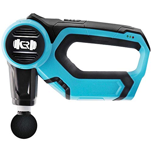 GraceFINE Máquina de Masaje Dispositivo de Masaje Vibrante Músculo Relajación Profunda Fisioterapia Masajeador Corporal 24V Litio Masaje Eléctrico Máquina de Estimulación Manual de Choque (Azul)