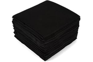 ALMERICORP Toallas Desechables Spunlace 40x80cm Color Negro | Toallas para peluquería y estética |