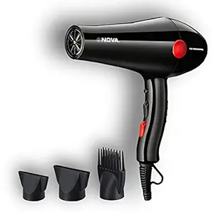 Nova NHP 8215 1800 Watts Proffesional Hair Dryer for Women (Red)