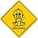 Produktbild Road Sign Baby Schild mit Saugnapf - Motiv 343