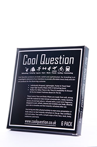 Einzeln verpackte Erfrischungstücher für Erwachsene – Luxus extra große Gesicht & Körper Erfrichungstücher – aus festem Stoff-ähnlichen Material – für Sport, Fitnesshalle, Im freien, Festivals, Camping, Wandern, Radfahren, Pendeln, Urlaub & Reisen, ein nützliches Geschenk ( 8er Pack) - 9