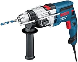 Bosch Professional Schlagbohrmaschine GSB 19-2 RE , 2-Gang, 13 mm Schnellspannbohrfutter, Tiefenanschlag, Zusatzhandgriff, 850 W, Koffer