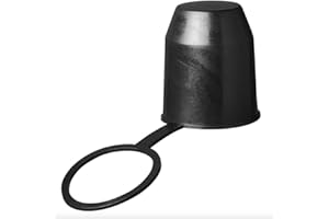 BLNTACKLE76 Osłona haka holowniczego, 50 mm, guma/tworzywo sztuczne, nasadka ochronna, głowica kulowa do przyczep RV