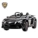Produktbild UEnjoy Lamborghini Aventador Kinderauto Elektro 12V Kinderfahrzeug Elektronisch kampatibel mit Fernbedienung, LED-Leuchten,Rollenaufhängung,AUX in,Schwarz