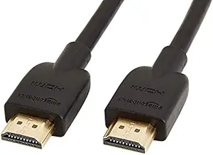 AmazonBasics High-Speed HDMI Cable - 10 Feet (Latest Standard) - Supports Ethernet, 3D, 4K video,Black