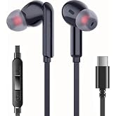teknosepetim Tak &Ccedil;alıştır Type-C Kulaki&ccedil;i Kablolu Kulaklık Mikrofonlu Iphone 15 Pro Max S24 Ultra Uygun Kulaklık (siyah)