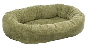 Donut Dog Bed Size: X-Small, Color: Green Apple Bones