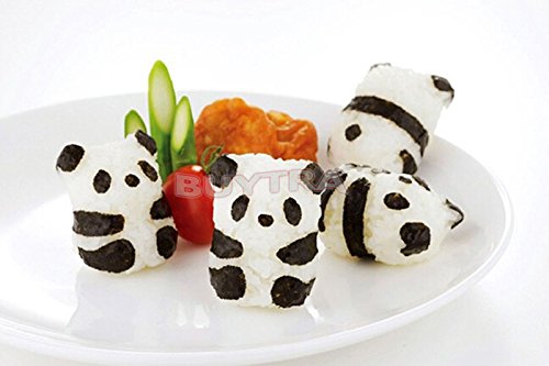 leading-star Neue 3D-BENTO Zubeh?r Rice Ball Mould mit Nori Schlag Sushi Panda Form - 3