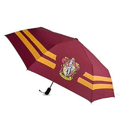 Cinereplicas Parapluie Harry Potter® à Ouverture Automatique et Pliant - 112cm Ouvert - Cinereplicas® (Gryffondor)