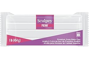 Sculpey, PE1 5001, Set Argilla Bianco 454 gr, Colore White, 14 x 6 cm