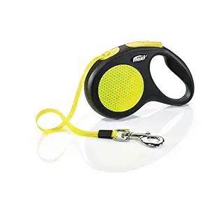 New Neon Tape Leash, Medium, 5m/16 ft, Upto 25 kg, Yellow