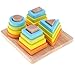 Produktbild B Blesiya Holz Geometrisches Stapel Steckspiel Farben & Formen Sortierspiel Entwicklung Spielzeug für Kinder und Kleinkind - # 4