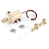 Super long working life. WEINANA 12V 3M Solar Water Pump Circulation Brushless Motor 212 F w/Coupler Hot/Cooling Water Circulation Pump for Home solar Systems
