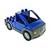 Produktbild 1 x Lego Duplo Auto blau neu-dunkel grau Transporter Werkstatt Wagen Lastwagen Pickup 47438c01