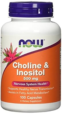 Now Foods, Choline et Inositol, 500mg x100caps - Propulseur de choline d'acétyle