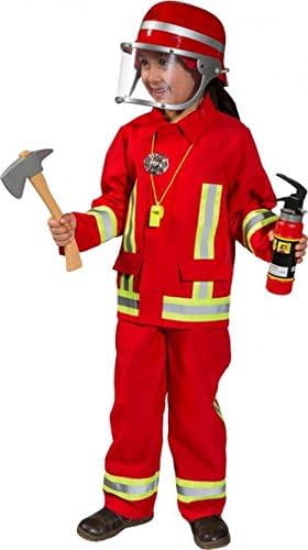 panelize® pompier Pompier Combinaison Rouge + feu mal RELM + 8 accessoires