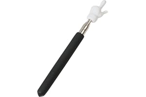 ‎TAKUZA TAKUZA Zeigestab Ausziehbar, Teleskop Lehrer Zeiger, Versenkbare Klassenzimmer Whiteboard Tafel Zeiger, Edelstahl Kinder Ausziehbarer Zeigestab für Lehrer Klassenzimmer Lehrerhilfen (Schwarz)