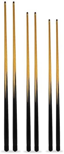 Trade cues - 6 of, 11mm screw on tips - 2 each of 36", 42" & 48" + free cue tips