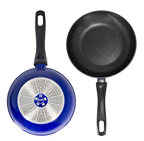 Kopf Pfanne Damiano (Aluguss, 28 cm, Teflonbeschichtung, Induktion) blau - 2