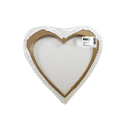 Keilrahmen Frau Wundervoll Herz 40 x 40 cm / Leinwand Herz / Hochzeitsspiel Leinwand bemalen / Gelgeschenk Hochzeit / Keilrahmen Herz / Leinwand Herz/ Keilrahmen Herzform / Leinwand Herzform - 4