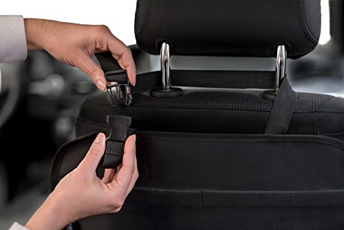 terraDrive® Premium Rückenlehnenschutz | Hochwertiger Auto Rücksitzschoner und Kinder Trittschutz | Rücklehnenschutz, Kickmatte – universell für alle Autositze | Mit GRATIS Mikrofaser-Schwamm - 6