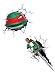 TMNT Raphael Design 3D Look Children's Self Adhesive Vinyl Wall Sticker Décor