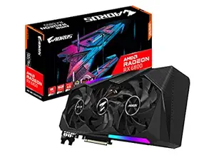 AORUS Radeon RX 6800 Master 16G Graphics Card, MAX-Covered Cooling, 16GB 256-bit GDDR6, GV-R68AORUS M-16GD Video Card
