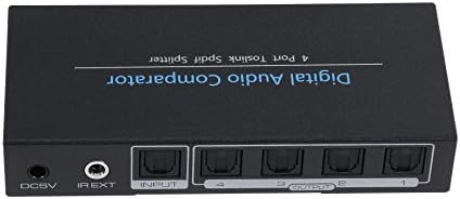 KUYiA SPDIF/Toslink Digital Optical Audio Swicth/Switcher With IR Remote (splitter 1-4)
