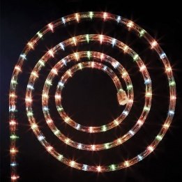 FEERIC LIGHTS & CHRISTMAS Guirlande Tube lumineux 18 mètres Ampoules LED Multicolores et 8 jeux de lumière