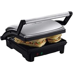 Russell Hobbs Grill 3en 1 CookAtHome Panini, Viande, Plancha Barbecue de Table, Grande Capacité - 17888-56