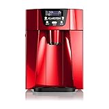 Klarstein Ice Volcano 2GR Rosso - Machine à glaçons, Compresseur haute capacité, Panneau de commande intuitif, Réservoir d'eau 2L, 13 kg/jour, Réfrigérant : R600a, Rouge