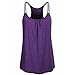 Produktbild Tanktops Frauen, Dasongff Damen Sporttop Yoga Tank Top Laufen Fitness Funktions Shirt Frauen Ärmellos Trägertop Ärmelloses T-Shirt Weste Sommertop Schulterfreies Oberteil Camis Bluse (L, Lila)
