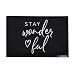 Produktbild VISUAL STATEMENTS Fußmatte mit Spruch - hochwertiger Fußabtreter - Matte waschbar - für den Außenbereich und Innenbereich - rutschfest - Fußmatte Bedruckt (Stay Wonderful)