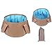 Produktbild CHSUKHO Folding Außenbecken Footbath Klappwaschbecken tragbare Klapptisch. Tragbare Fußbad Barrel Faltbare Reise Schüssel , brown