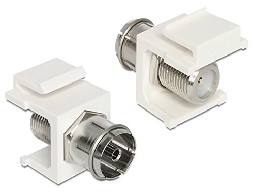 Preisvergleich Produktbild DELOCK Keystone IEC Buchse > F Buchse