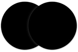 DDLUCK Lot de 2 tapis de cuisson en silicone multi-usages pour micro-ondes, 30,5 cm, anti-adhésifs en silicone pour fond du four, résistant à la chaleur, dessous de plat pour micro-ondes (noir)