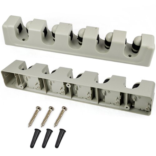 TRIXES Wandhalterung für Besen, Golfschläger, Bürsten, Mops, Gartenwerkzeug Gerätehalter - 6