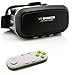 Produktbild 3D VR Brille für Virtual Reality + VR 3D Universal Bluetooth Controller in Weiß/Grün - VR Headset mit Fernbedienung für Ihr Handy zum Abspielen von 3D Filme, VR-Movies, VR-Games, 360 Grad Spiele | Kompatibel mit Android & iOS - 4,7 bis 6 Zoll Smartphones wie Samsung Galaxy S9 S8 (Plus) | Apple iPhone X 8 7 (Plus) | Huawei P20 P10 Lite | Sony Xperia XZ2 XZ1 XZ X | HTC 10 U11 (Plus) One M9 Desire 10 Pro | Google Pixel | LG Q6 G6 | Microsoft