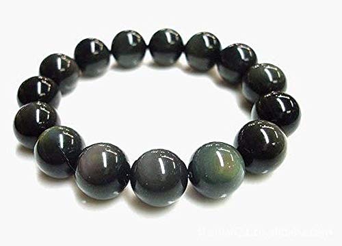 MGZDH  Natural rainbow eye obsidian bracelet 8-18MM