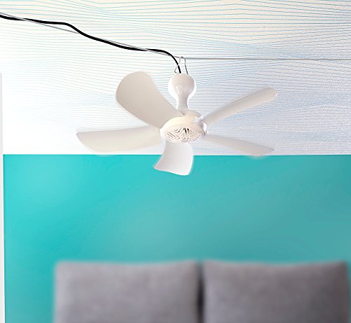 Sichler Haushaltsgeräte Mobiler Decken-Ventilator VT-141.D mit Aufhänger, 41 cm, 9 W - 4